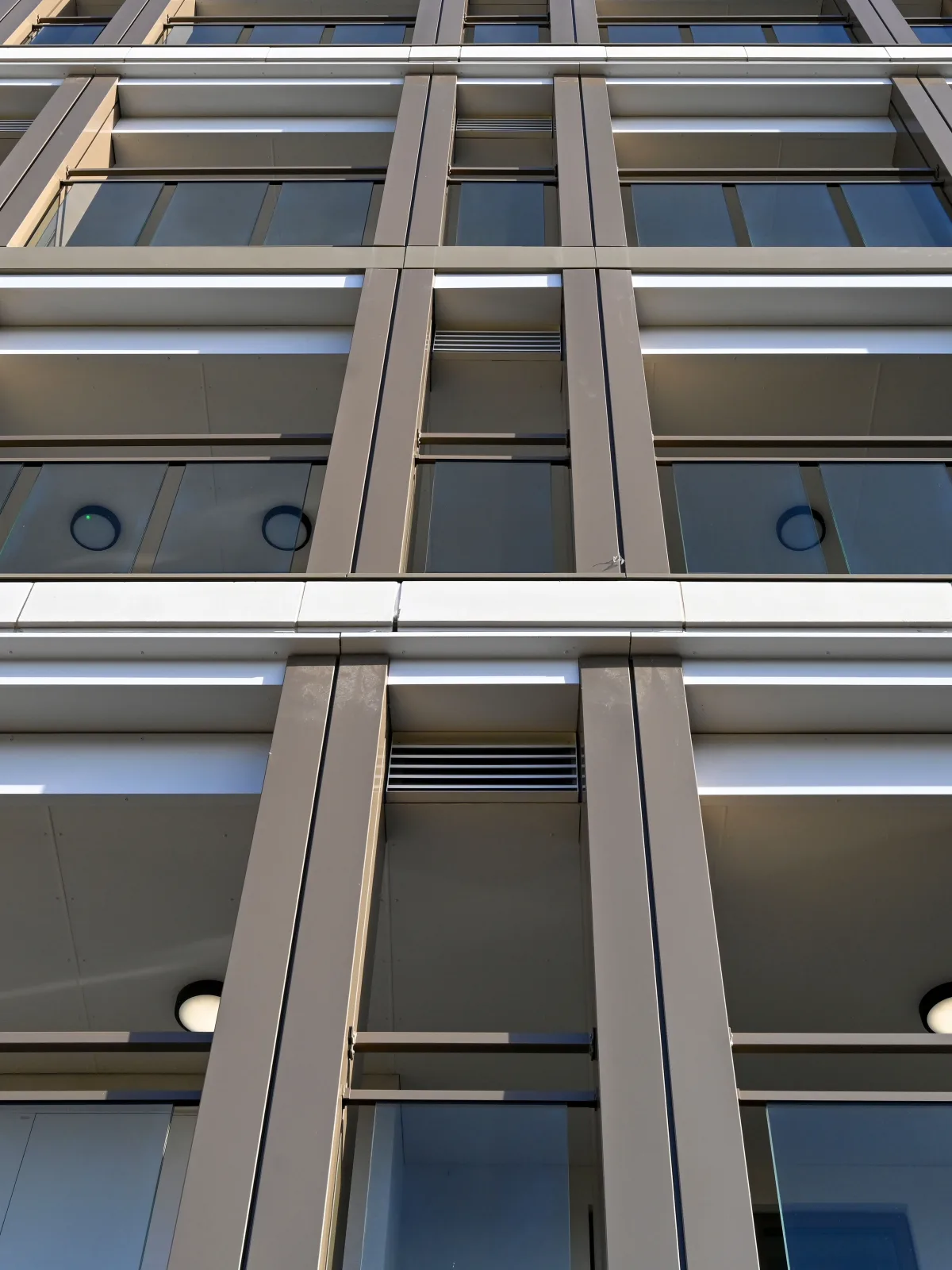 Charlie Ratchford Court, Camden — completed cladding and window elevations